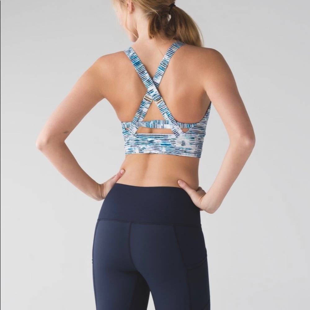 Lululemon Pure Practice Bra-Blurry Belle, 8